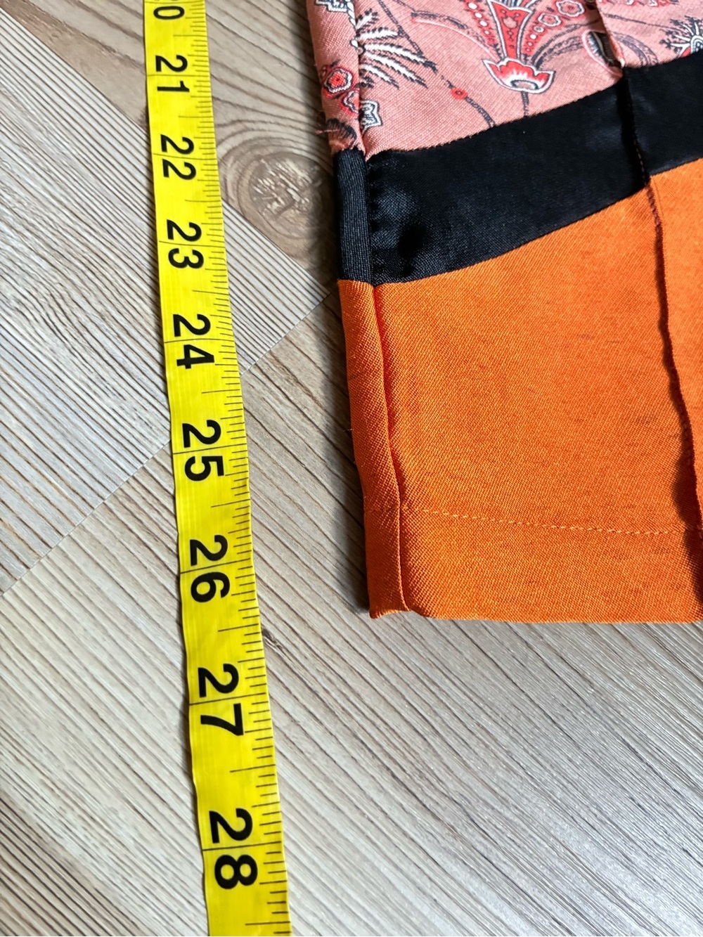 The Peaks Oriental print Pants Pull on Side stripe Drawstring Women’s XS Modern - Picture 7 of 14